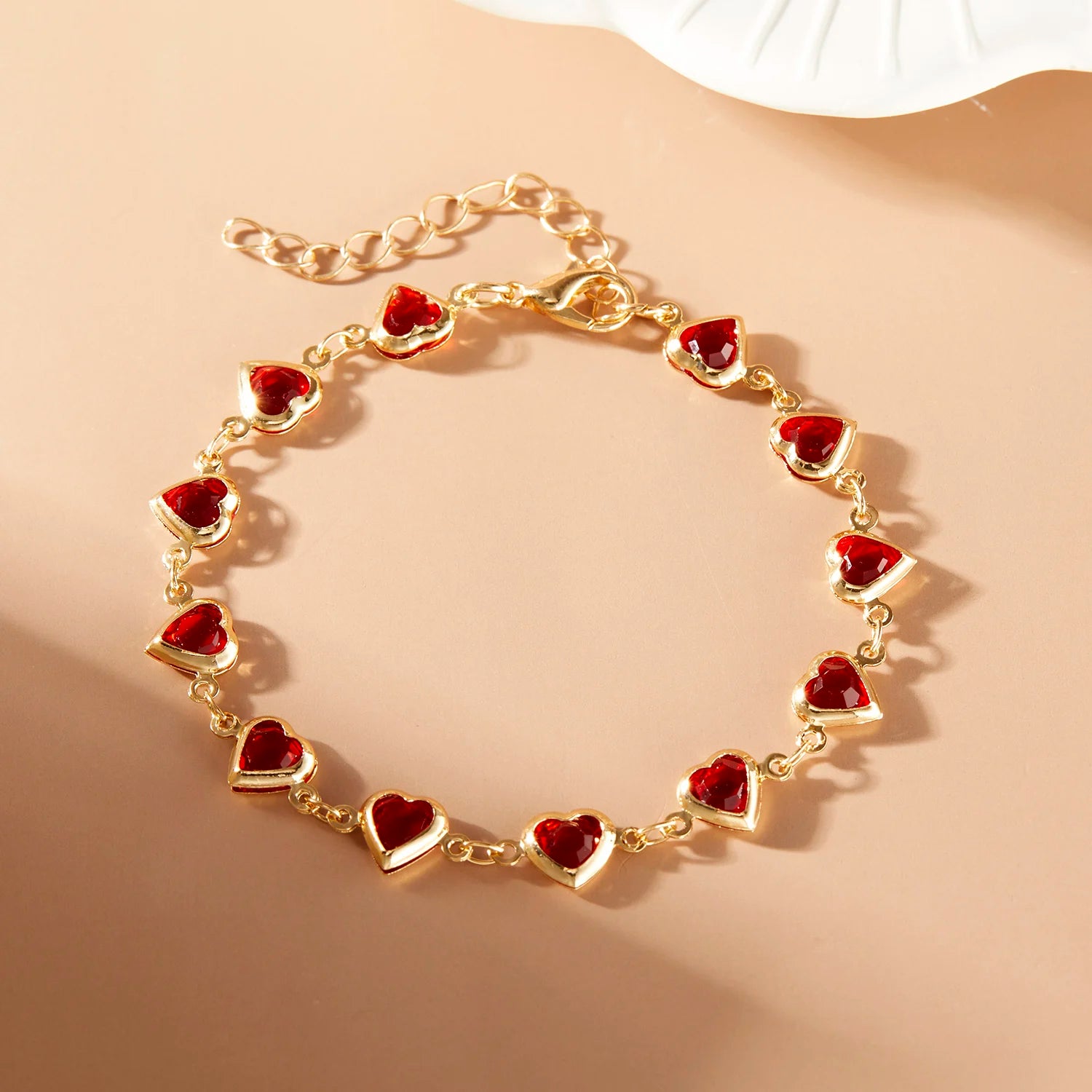 Scarlet Heart Chain Bracelet