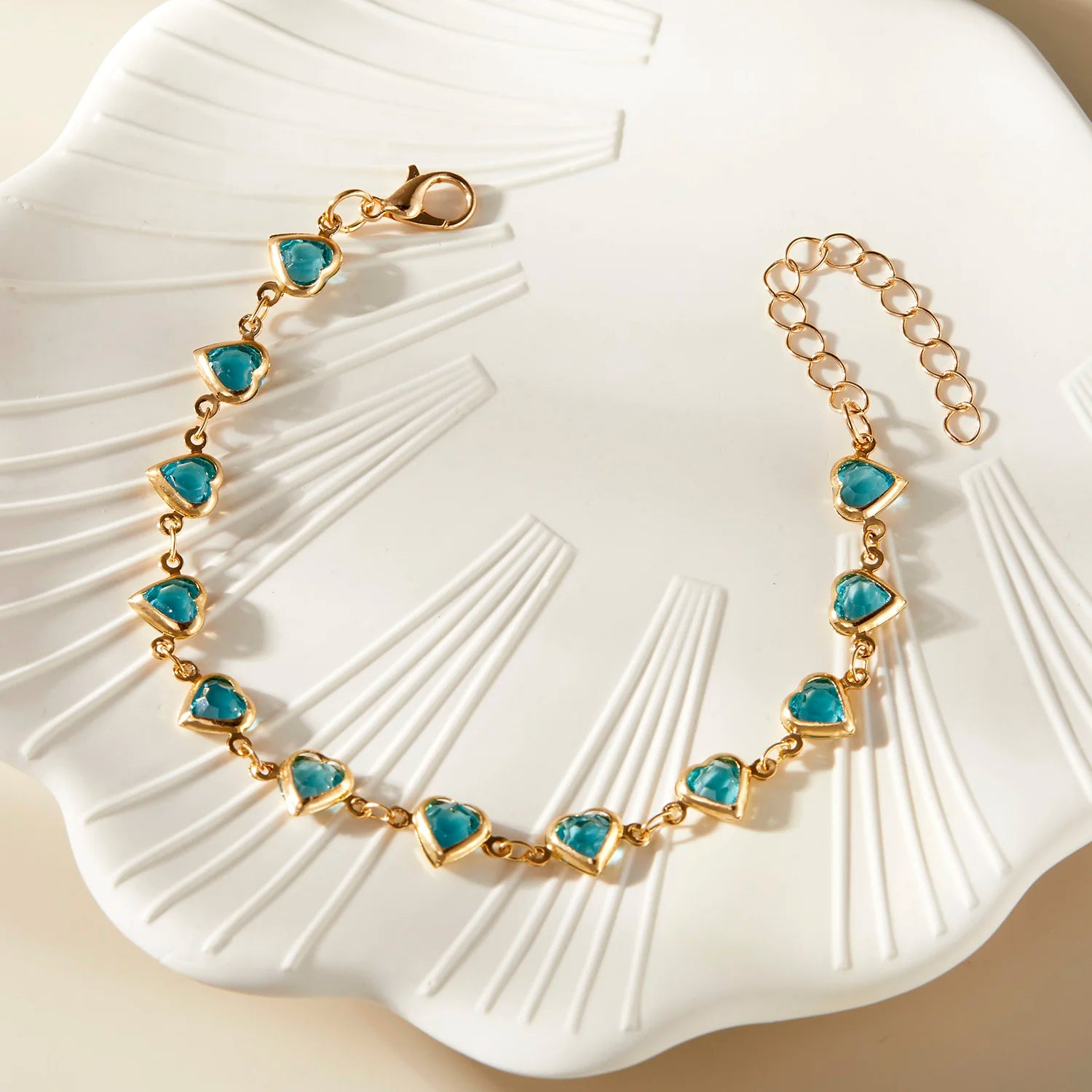 Scarlet Heart Chain Bracelet