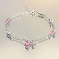 Pink Blossom Charm Bracelet